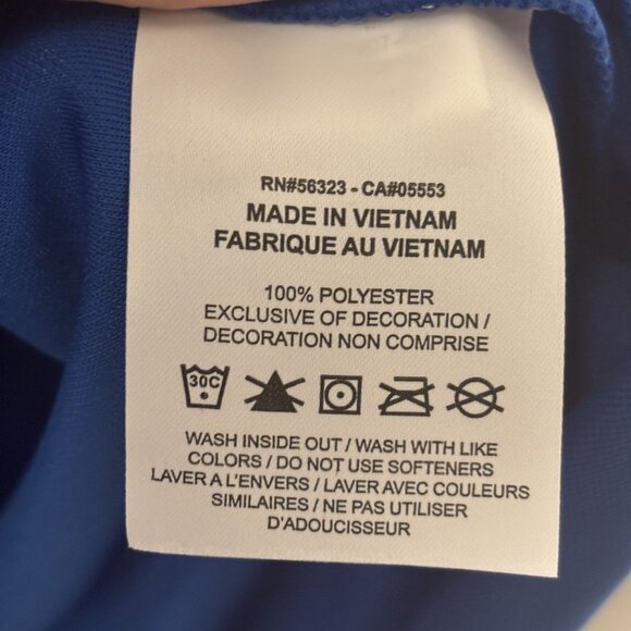 Nike Dri-Fit Blue Golf Polo Shirt Med. Moisture-Wicking Lightweight Performance - Picture 9 of 10